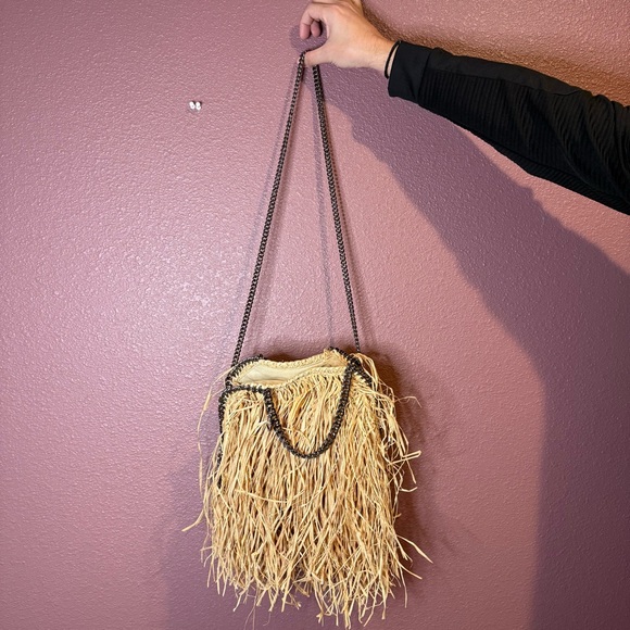 NWT Stella McCartney Falabella Straw Crossbody Bag (SHG-31305) - Picture 4 of 16